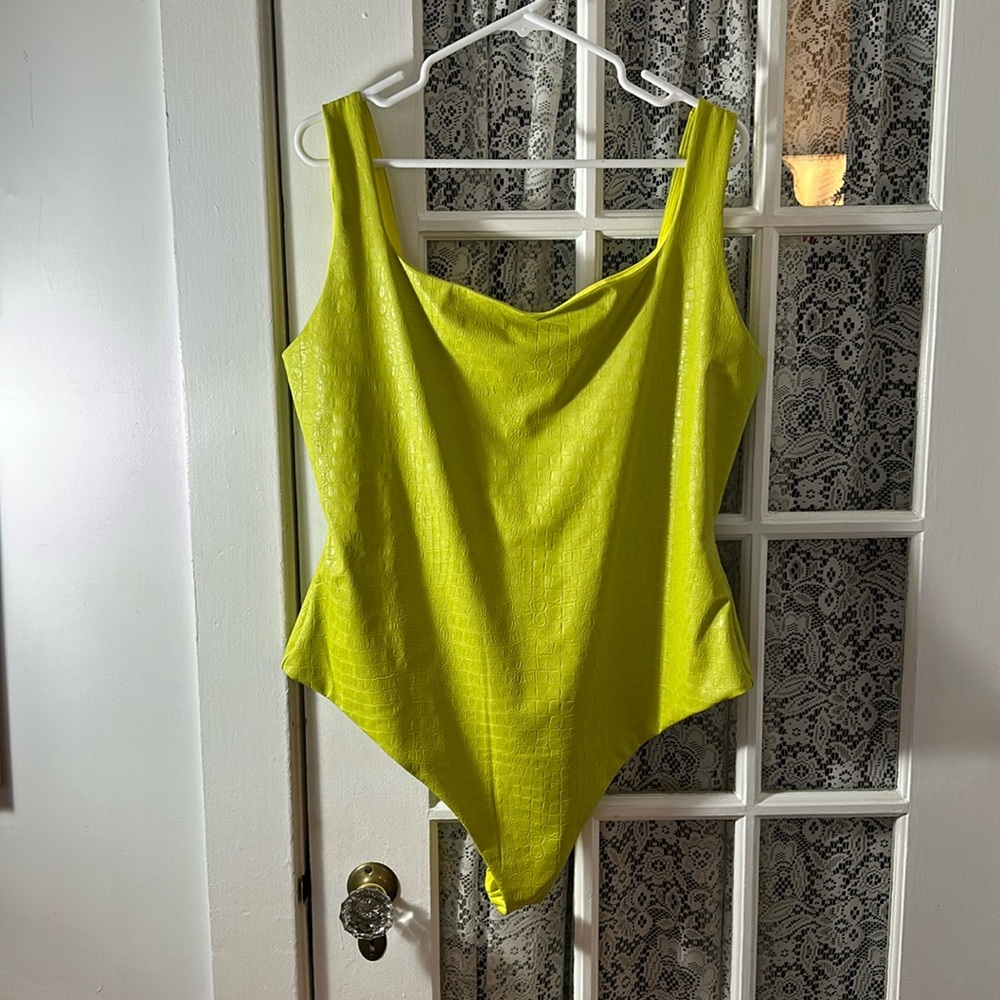 Lime green bodysuit